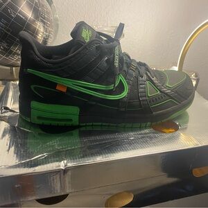 Nike Black and Green Athletic Shoes